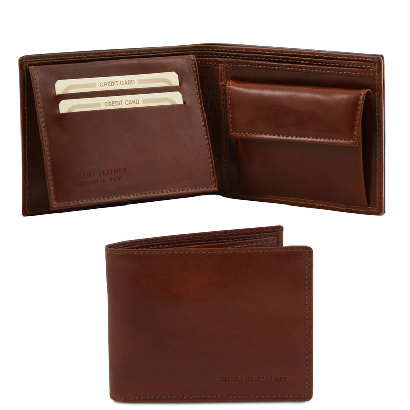 Tuscany Leather portemonnee leer Exclusieve TL140763 bruin