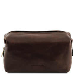 Tuscany Leather toilettas leer SMARTY Large TL141219 donkerbruin