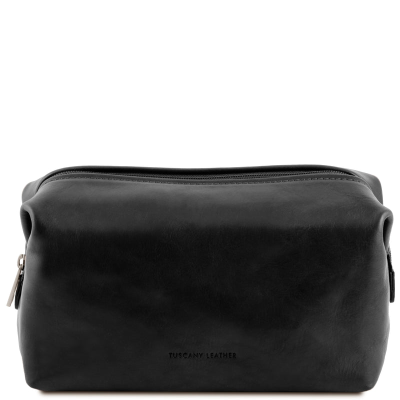 Tuscany Leather toilettas leer SMARTY Large TL141219 zwart