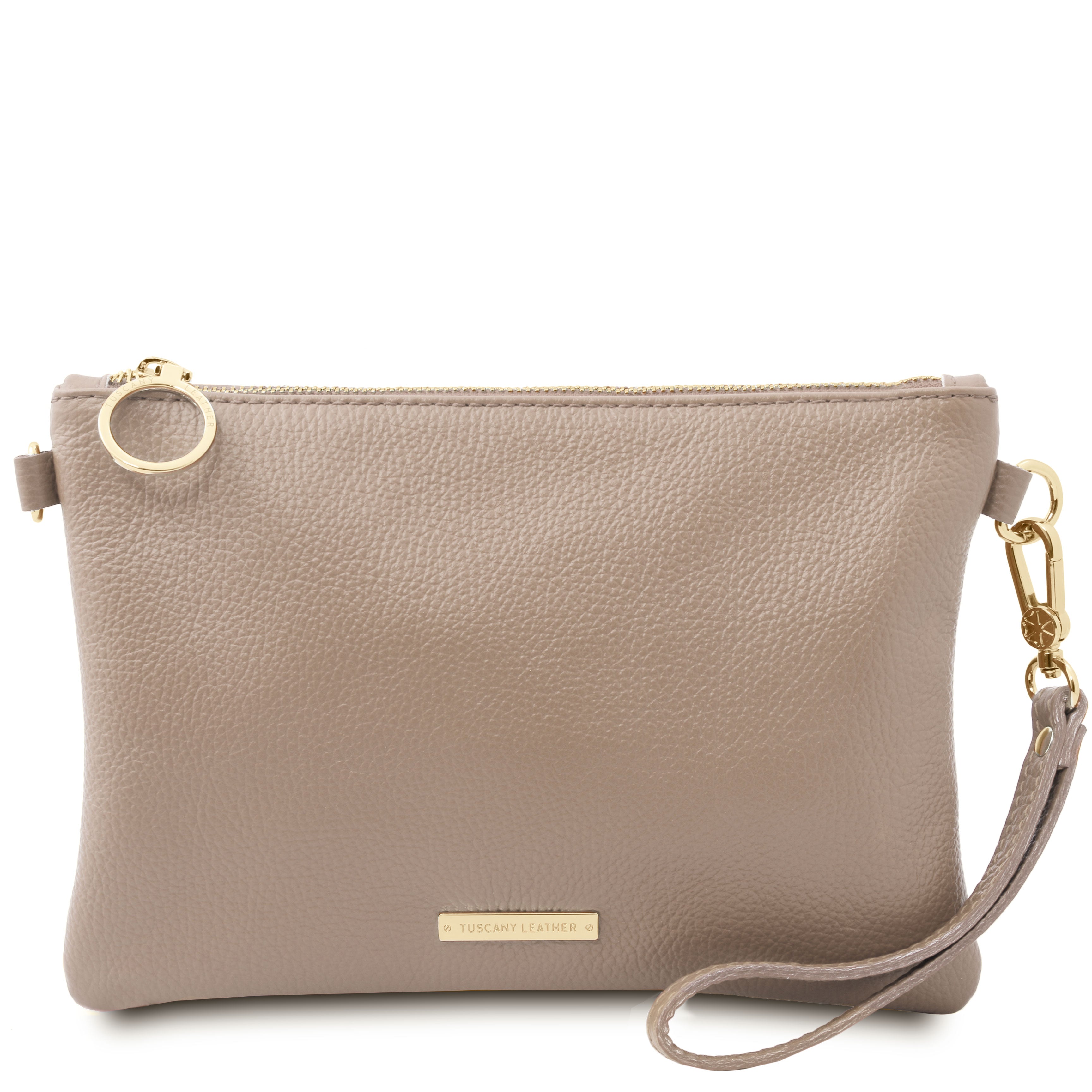 Tuscany Leather clutch leer TL Bag TL142029 taupe