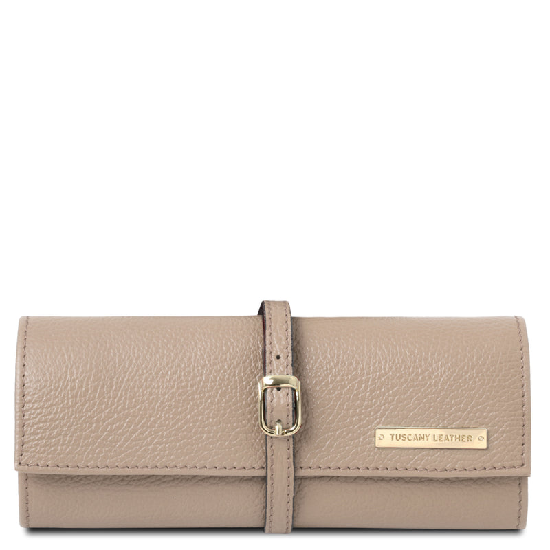 Tuscany Leather sieradendoosje leer TL142193 taupe