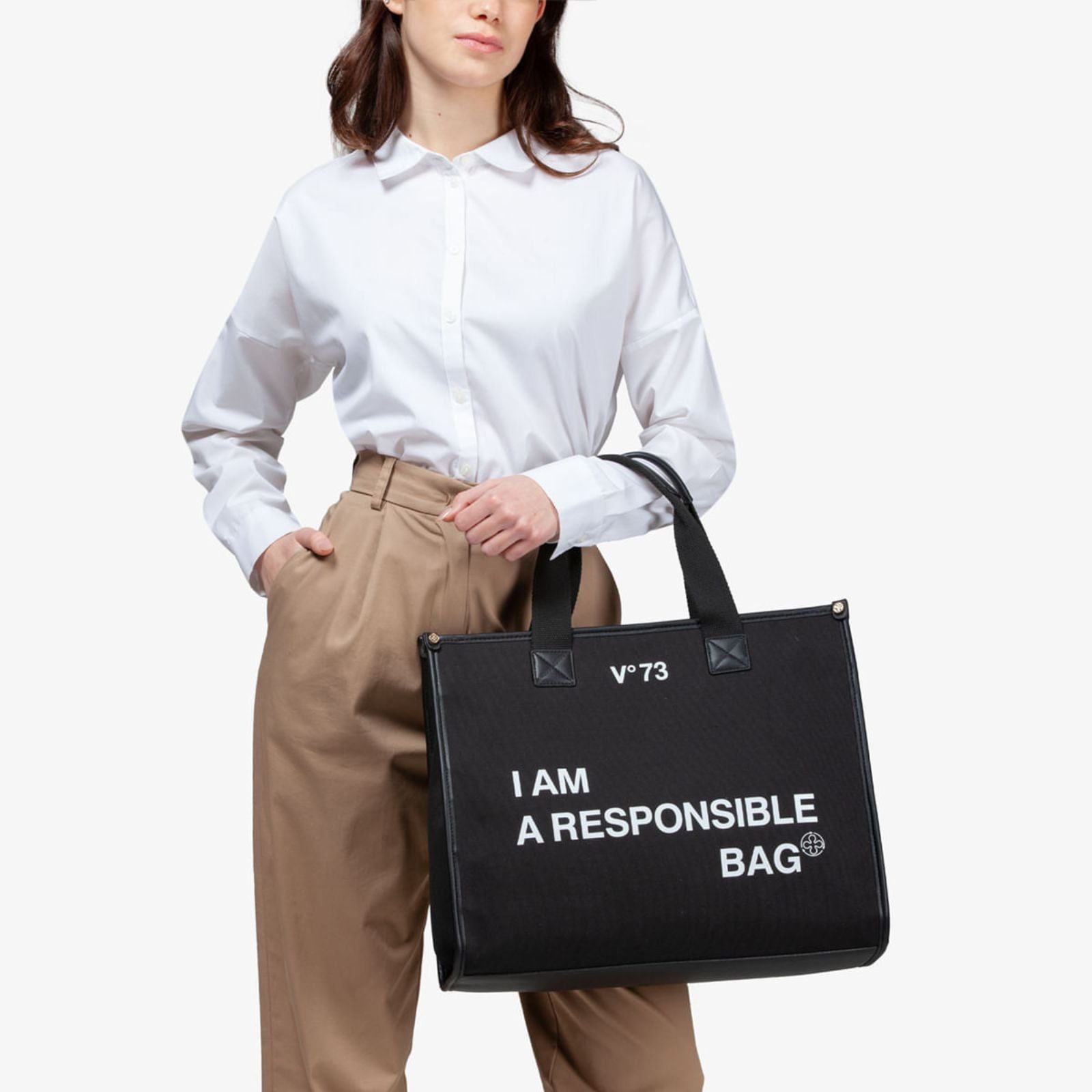 V°73 Shopper RESPONSIBILITY BIS voor dames 73BS6AF01 Black model