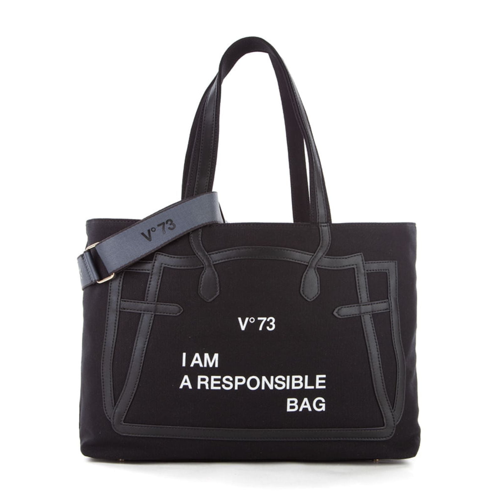 V°73 shopper RESPONSIBILITY MUST voor dames 73BS7UH01 black 