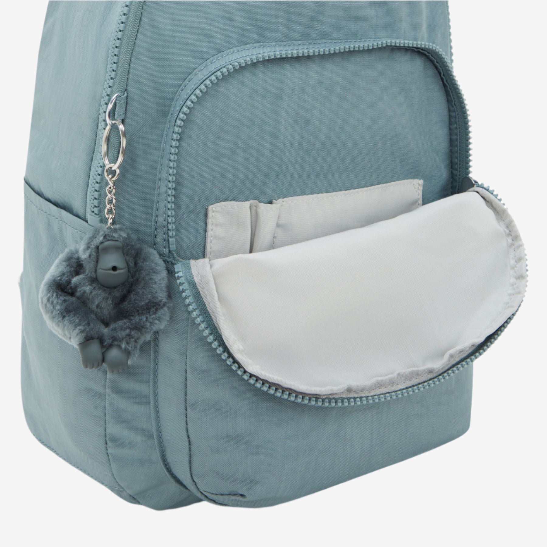 Kipling rugtassen dames Seoul S KPKI40823NL1 Relaxed Grey voorvak