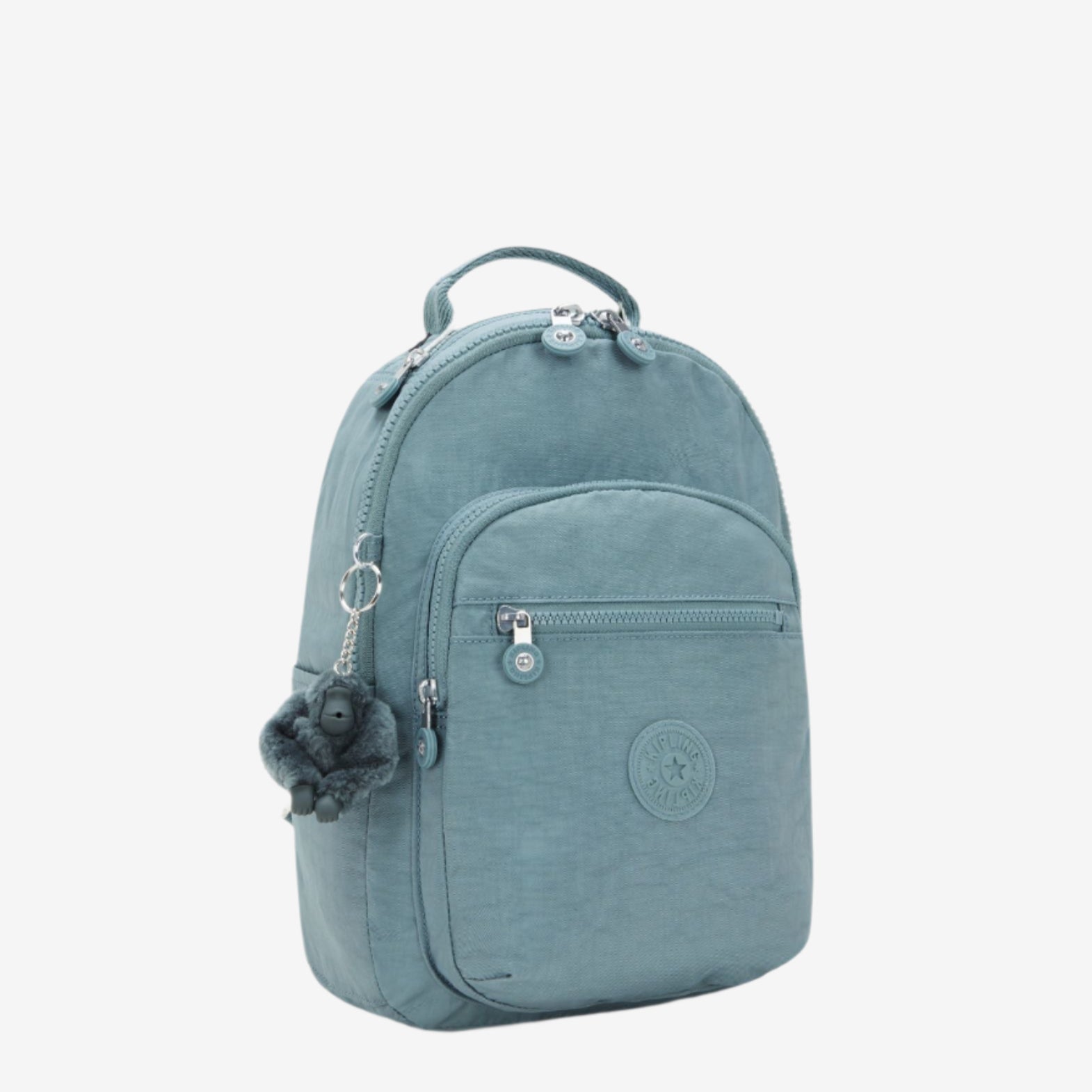Kipling rugtassen dames Seoul S KPKI40823NL1 Relaxed Grey zijkant