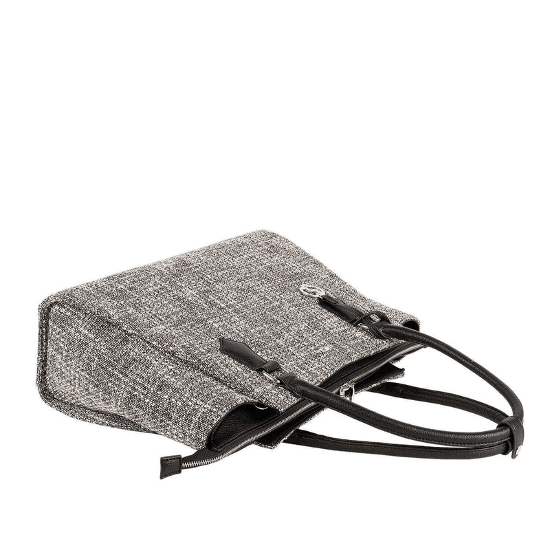 Socha laptoptas stof Caddy Tweed 15.6 inch SO-087 grijs liggend