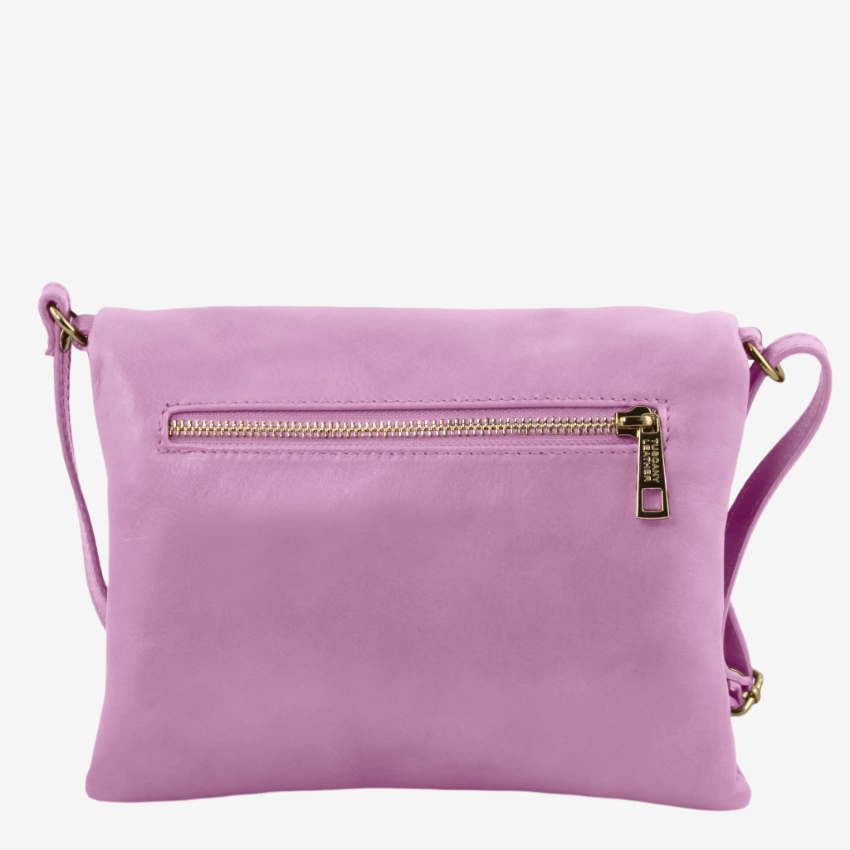 Tuscany Leather crossbodytassen dames TL Young Bag TL141153 Lilac achterkant