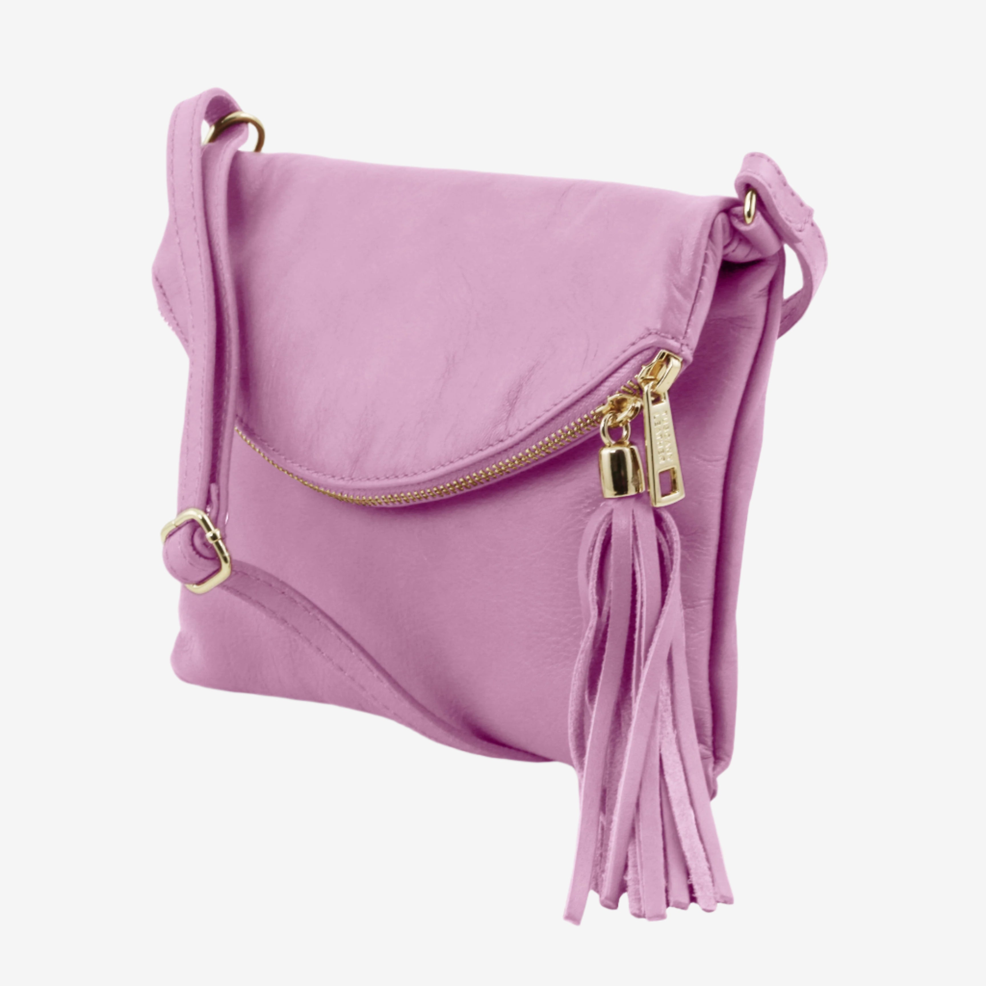 Tuscany Leather crossbodytassen dames TL Young Bag TL141153 Lilac zijkant