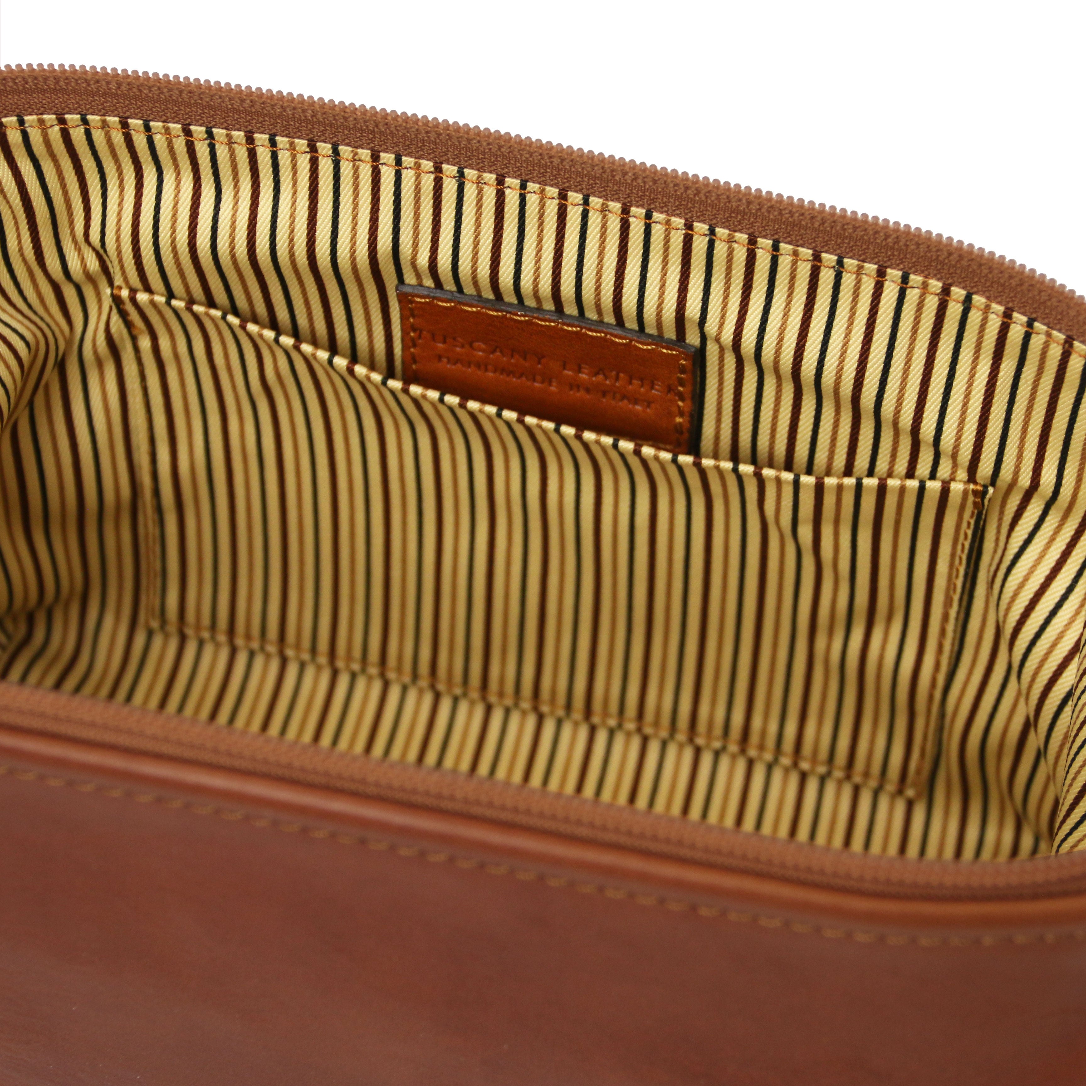 Tuscany Leather toilettassen Smarty S TL141220 natural binnenvak