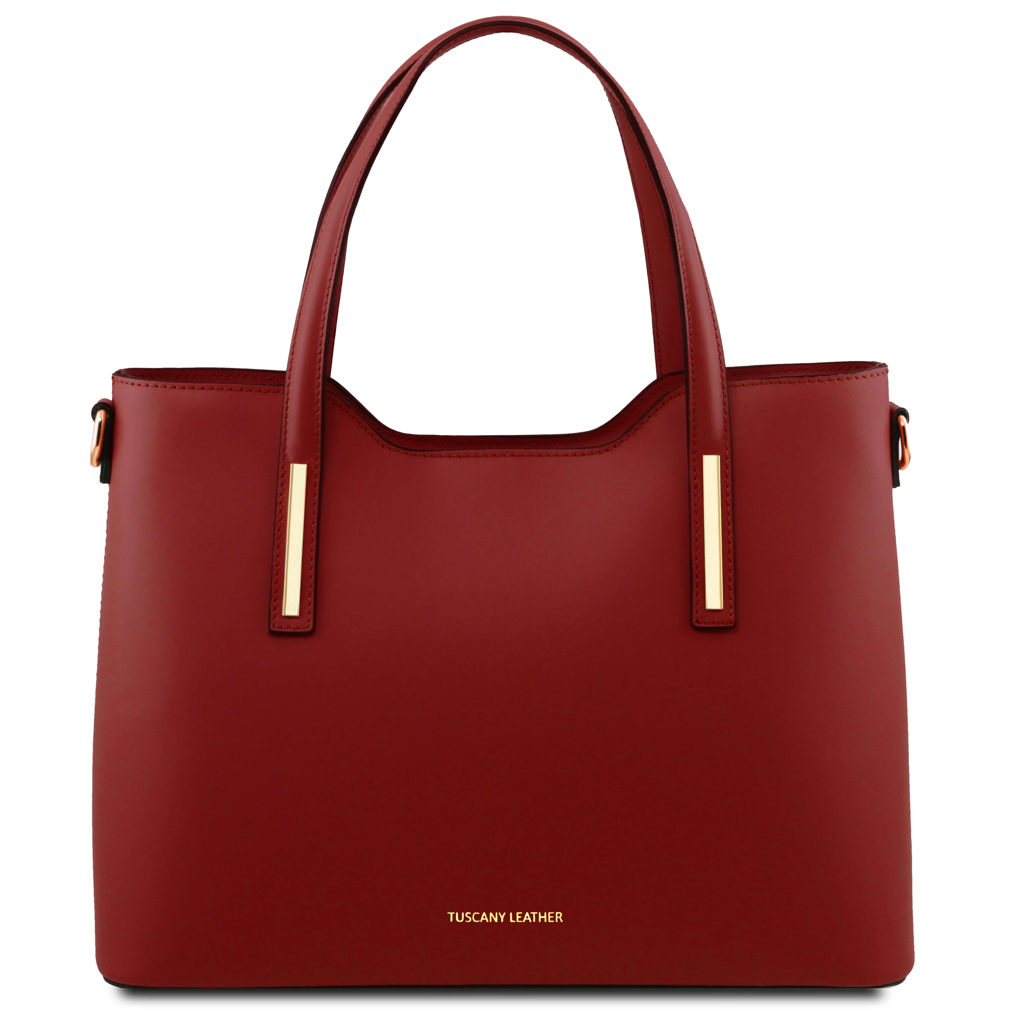 Tuscany Leather leren shopper Olimpia voor dames A4 TL141412 rood