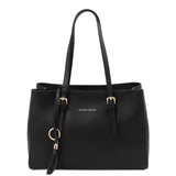 Tuscany Leather leren shopper TL Bag voor dames TL142037 zwart