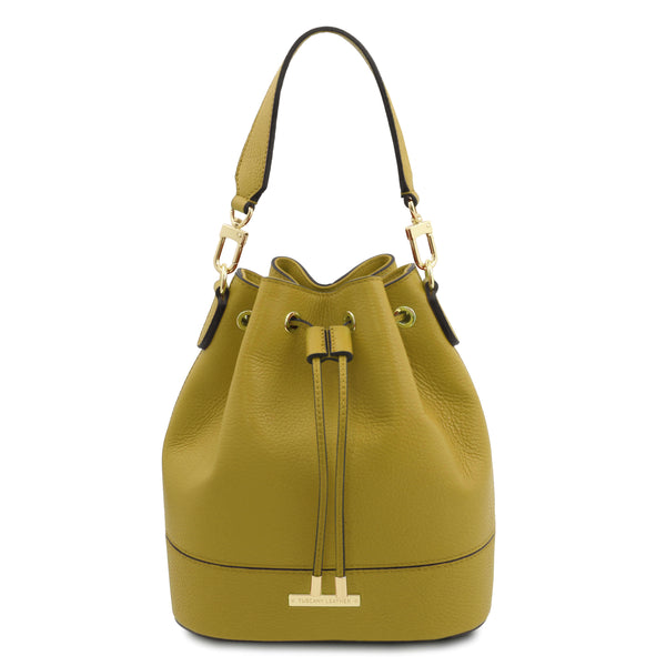 Tuscany Leather leren handtas TL Bag voor dames TL142146 groen