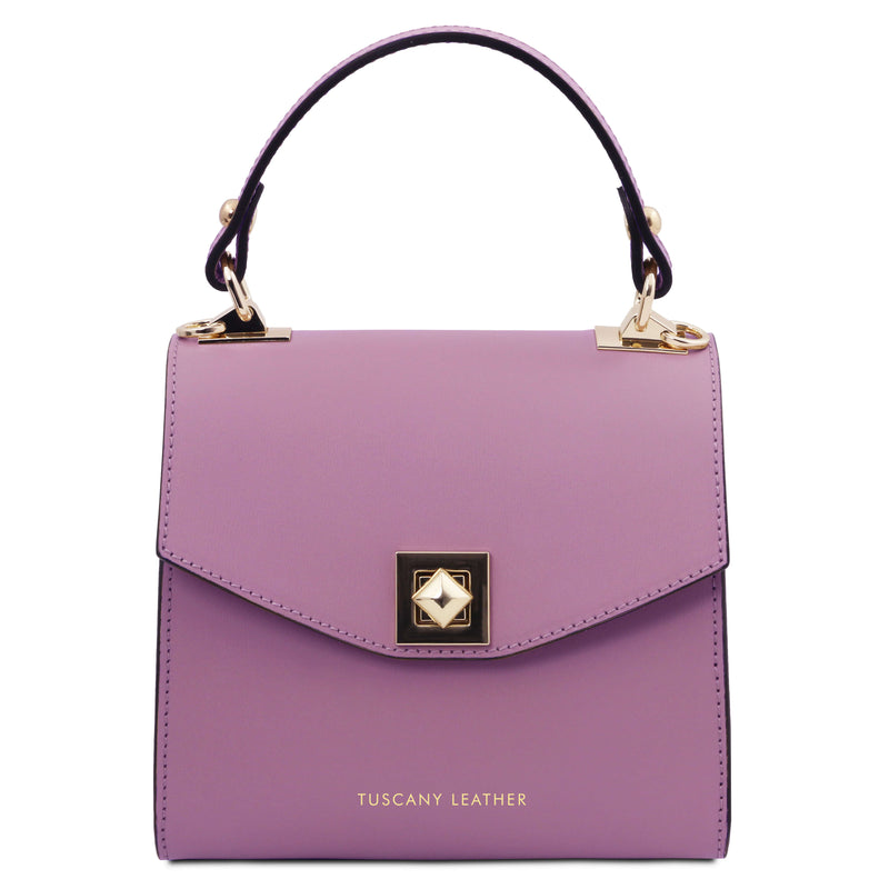 Tuscany Leather leren handtas TL Bag mini voor dames TL142203 paars