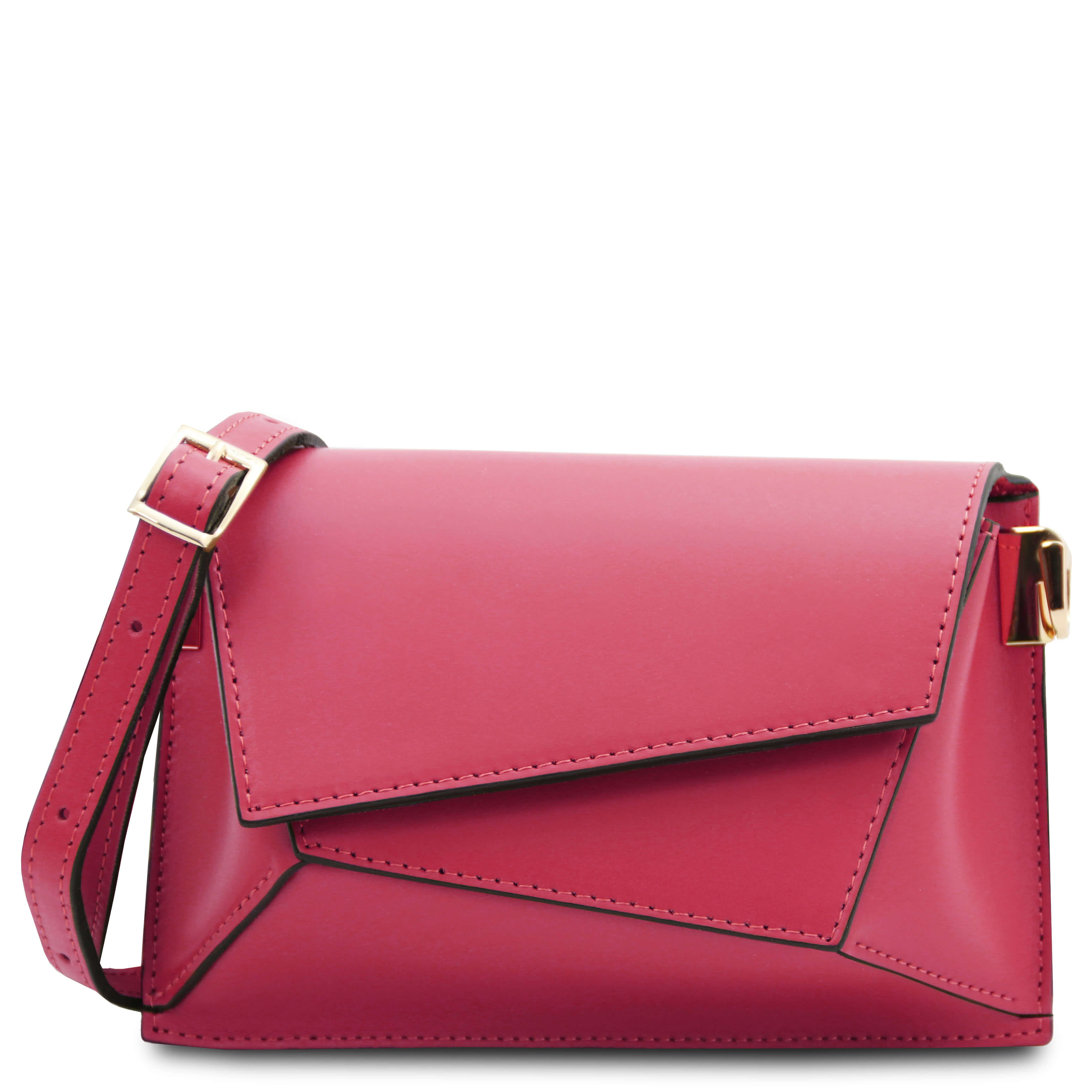 Tuscany Leather leren crossbody tas TL Bag voor dames TL142253 roze