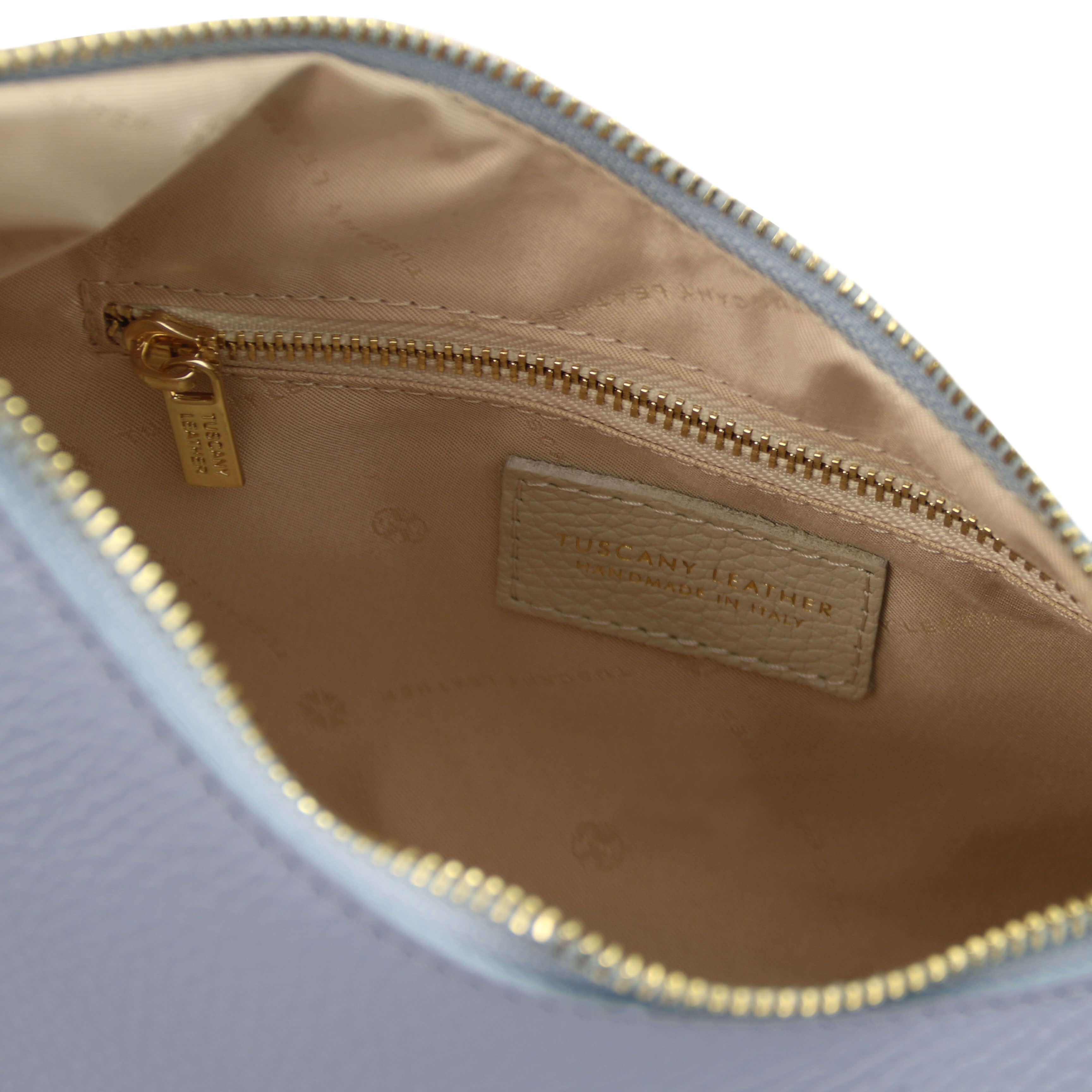Tuscany Leather leren schoudertas SOPHIE voor dames TL142367 blauw binnenkant
