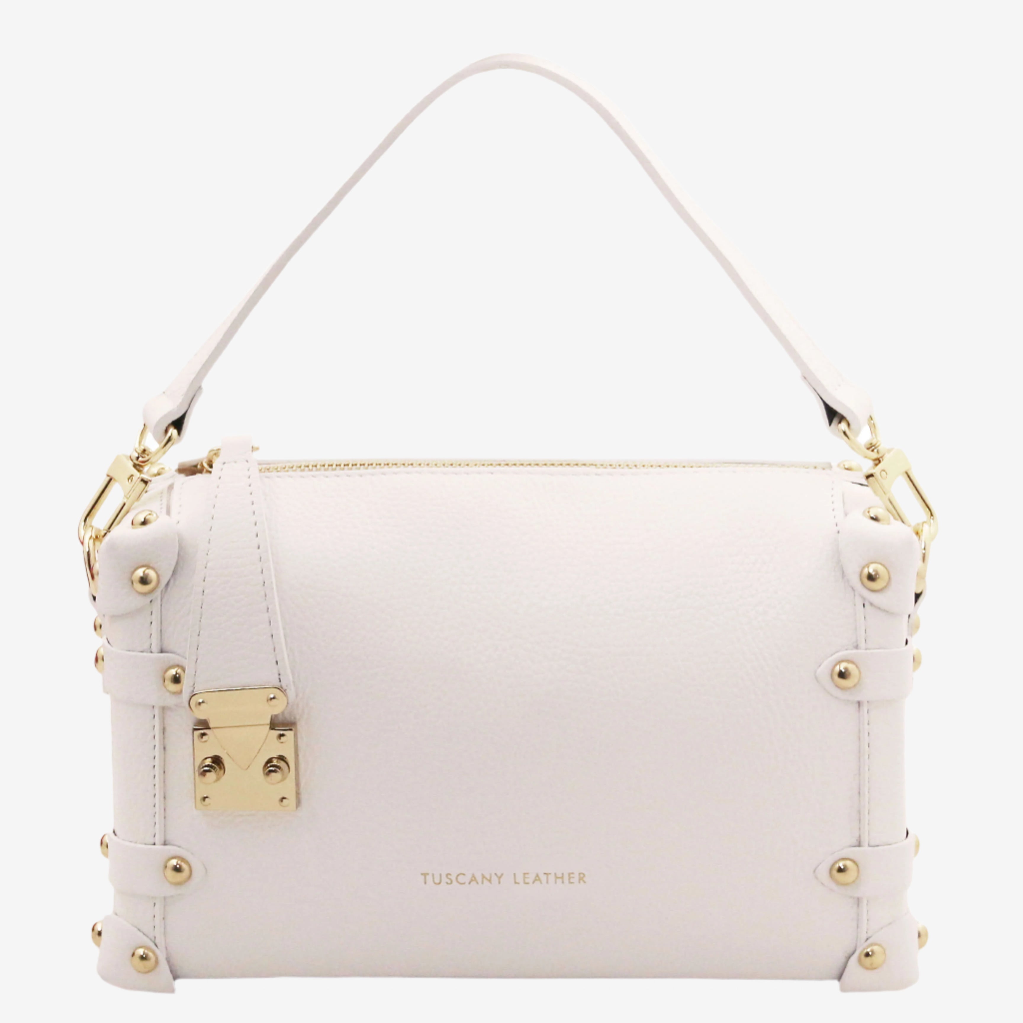 Tuscany Leather handtassen dames Praline TL142422 white 