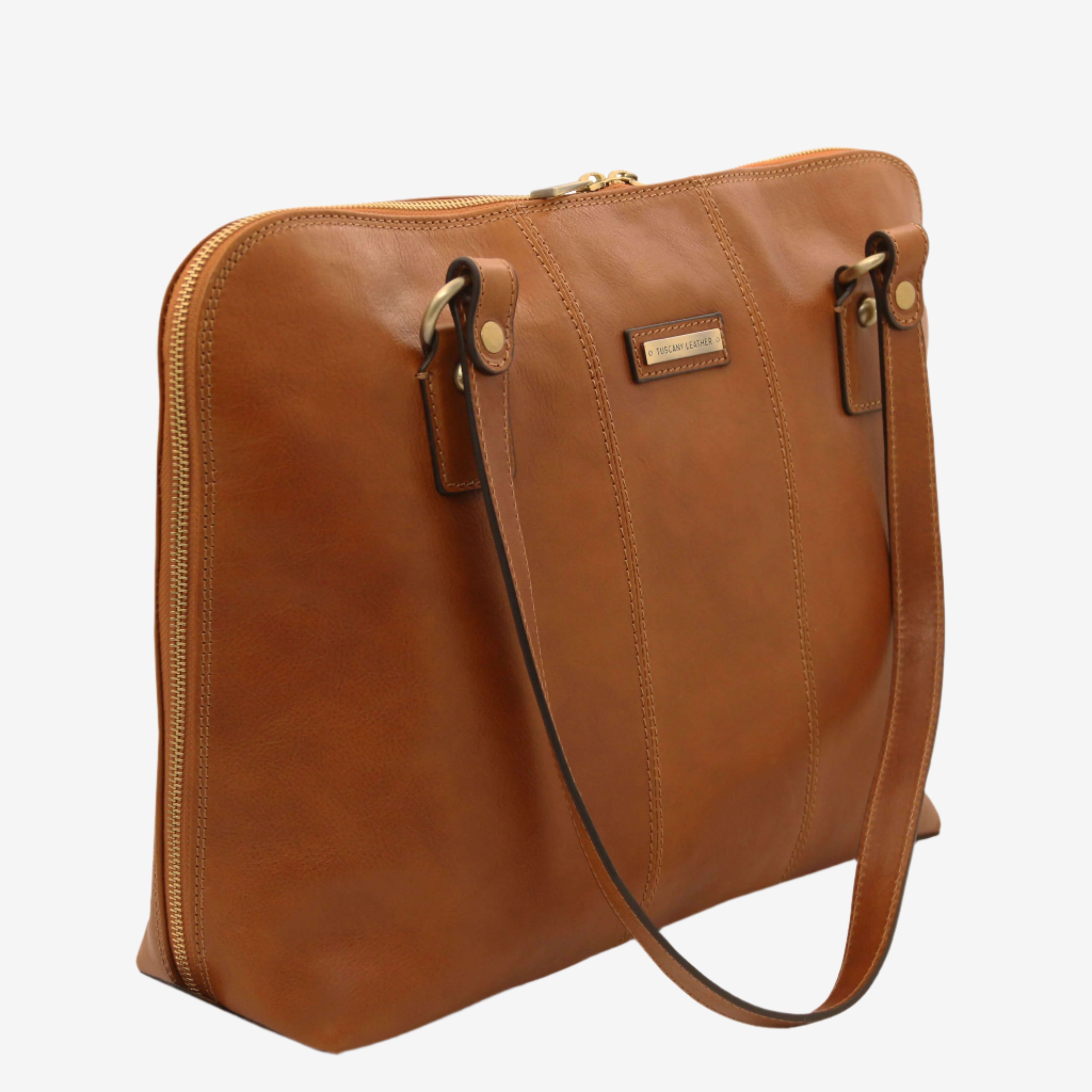 Tuscany Leather aktetassen dames Ravenna TL142426 natural zijkant