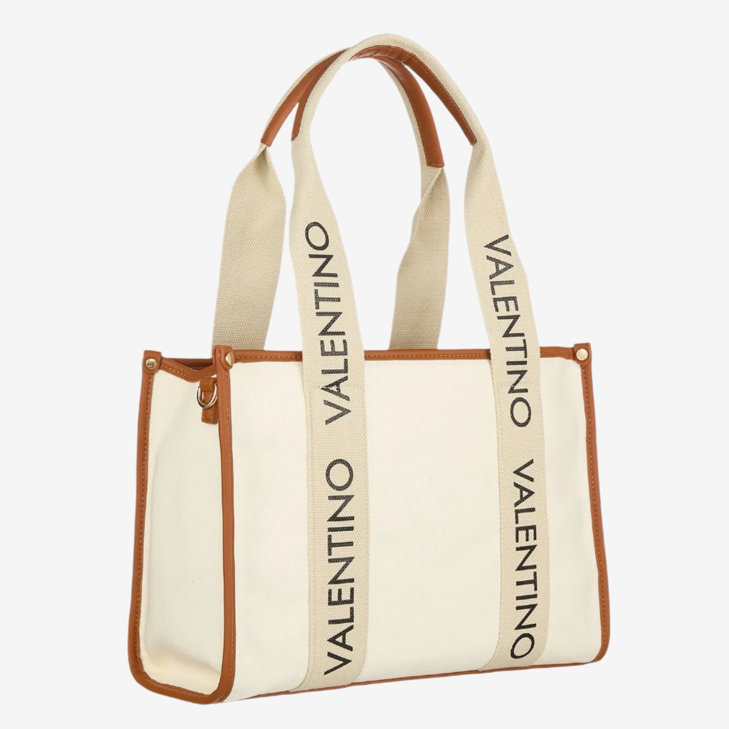 Valentino shoppers dames Candle VBS7DD01 Naturale Cuoio zijkant
