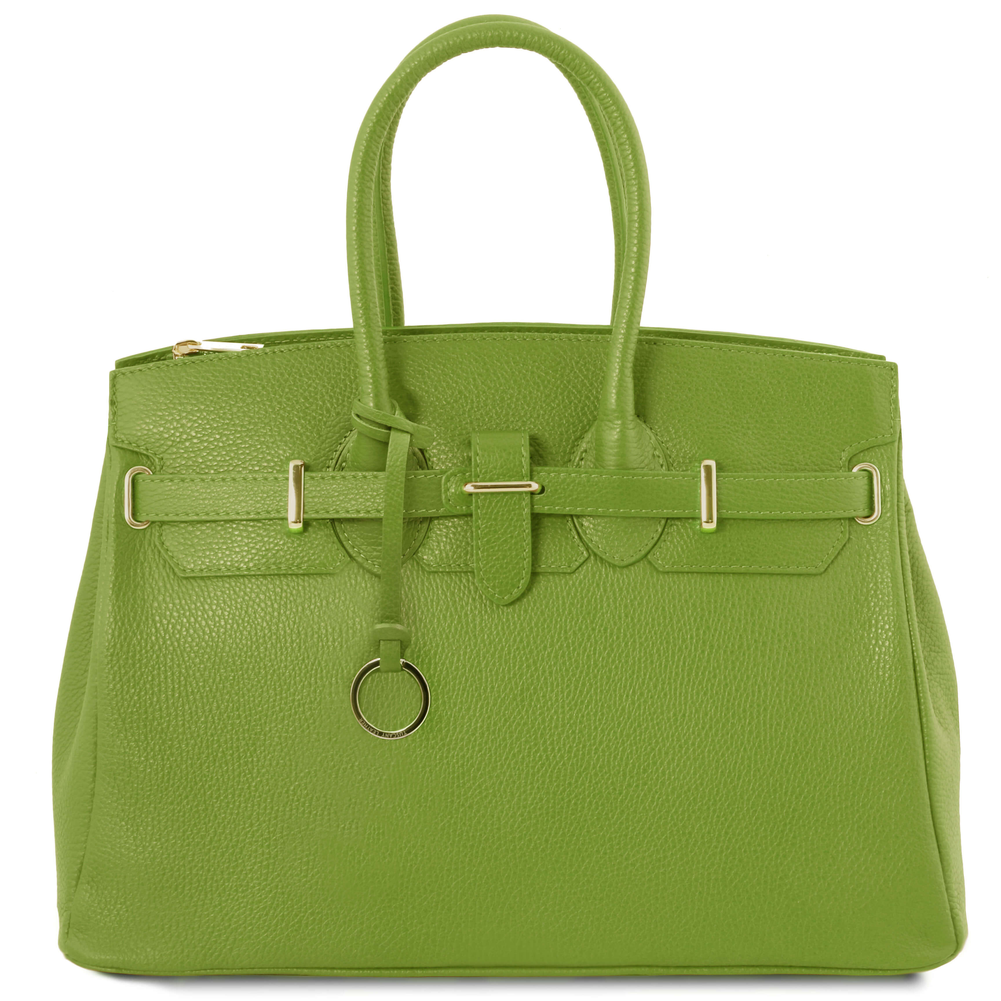 Tuscany Leather leren handtas TL Bag A4 voor dames tl141529 groen