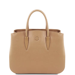 Tuscany Leather leren handtas Camelia voor dames tl141728 champagne
