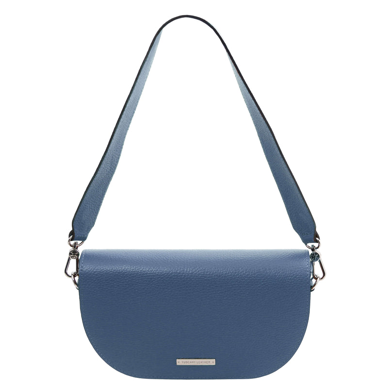 Tuscany Leather leren schoudertas TL BAG voor dames tl142310 blauw