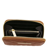 Tuscany Leather exclusieve leren portemonnee Teti voor dames tl142319 cognac binnenkant