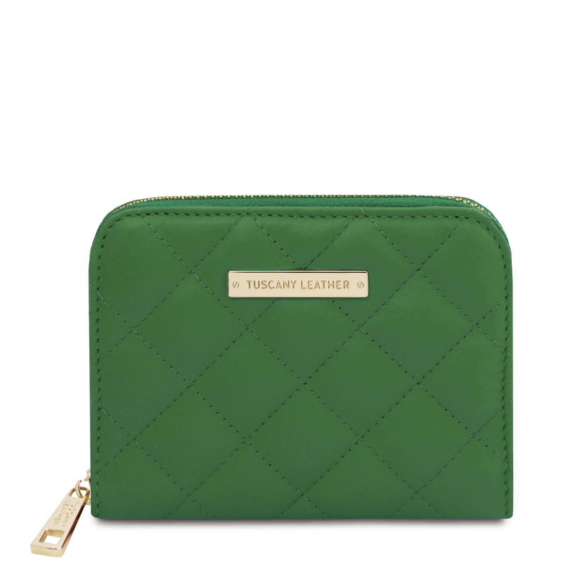 Tuscany Leather exclusieve leren portemonnee Teti voor dames tl142319 groen