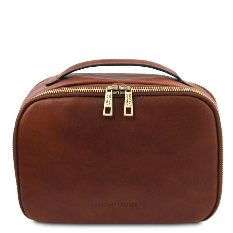 Tuscany Leather leren toilettas MARVIN tl142326 bruin