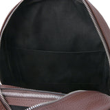 Tuscany Leather leren rugtas DAKOTA voor heren tl142333 donkerbruin binnenkant