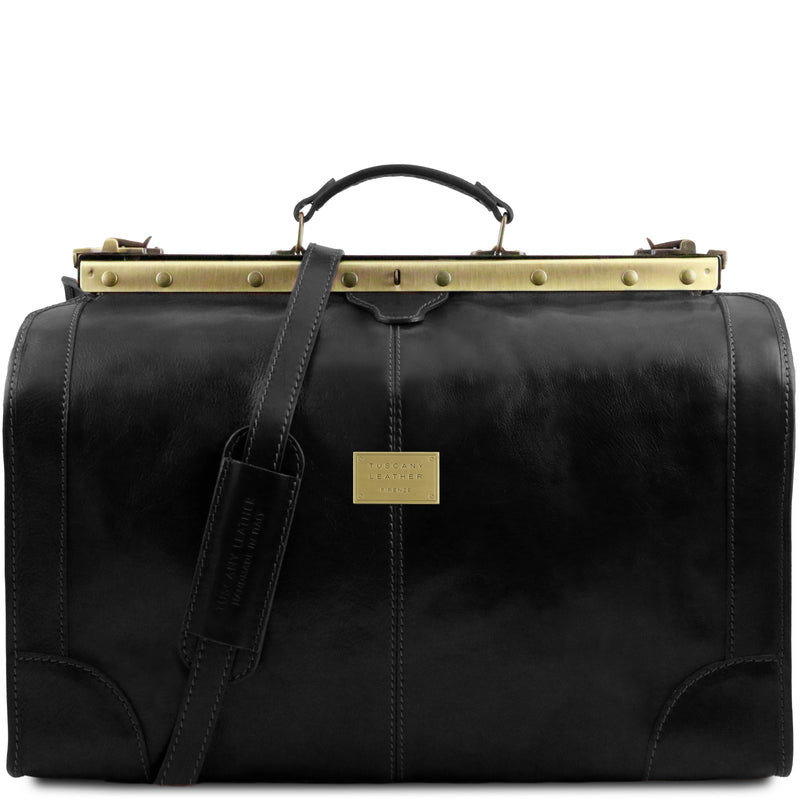 Tuscany Leather leren tas Madrid Gladstone groot formaat TL1022 zwart