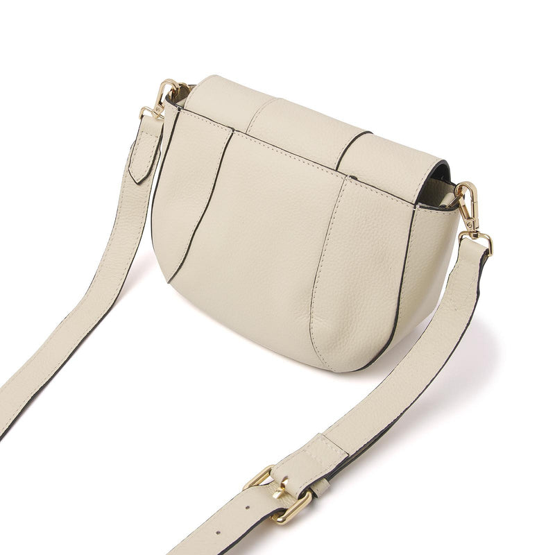 dR Amsterdam schoudertas leer Mint 1103645 beige achterkant