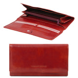 Tuscany Leather portemonnee accordeon exclusieve TL140787 rood