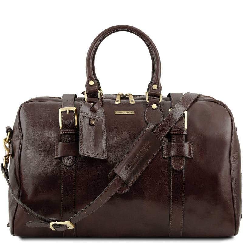 Tuscany Leather reistas TL Voyager groot formaat donkerbruin