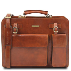 Tuscany Leather Aktetas leer Venezia TL141268 honey