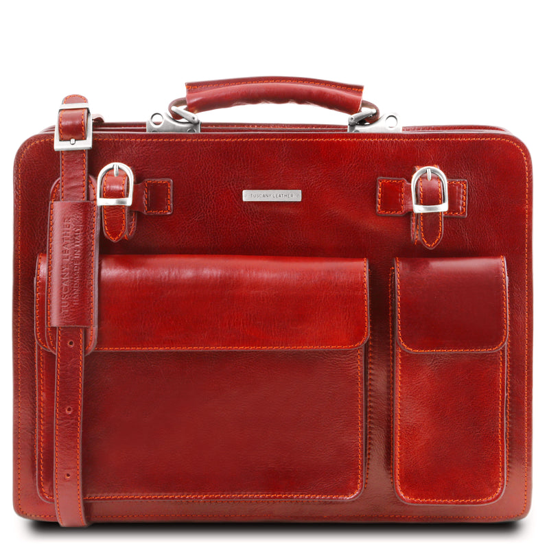 Tuscany Leather Aktetas leer Venezia TL141268 rood