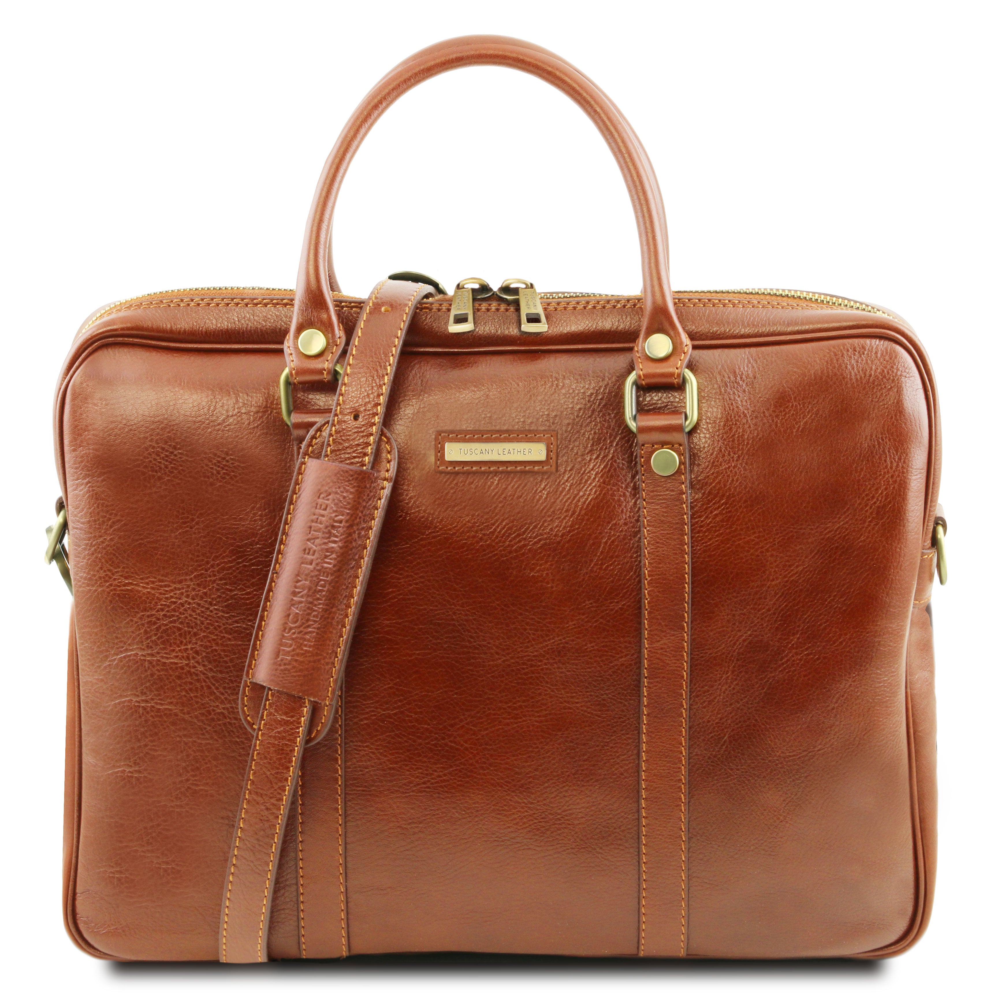 Tuscany Leather laptoptas Prato honey
