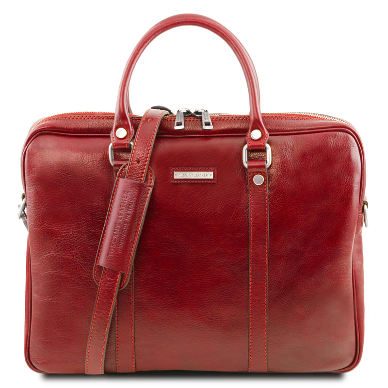 Tuscany Leather laptoptas Prato rood