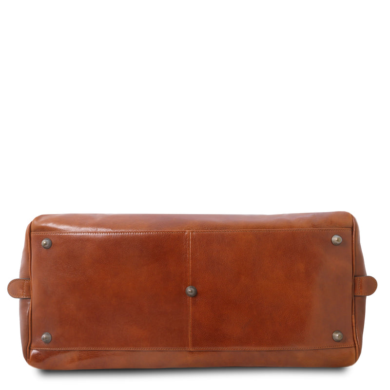 Tuscany Leather reistas TL Voyager groot formaat 141422 bruin onderkant