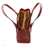 Tuscany Leather handtas Aura rood TL141434 bovenkant