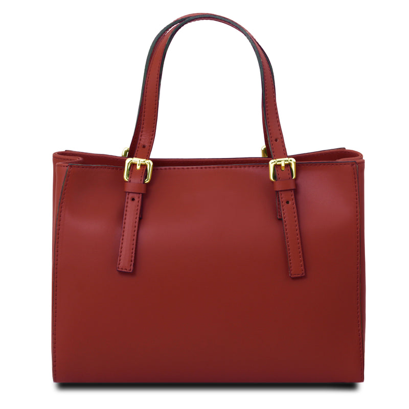 Tuscany Leather handtas Aura rood achterkant