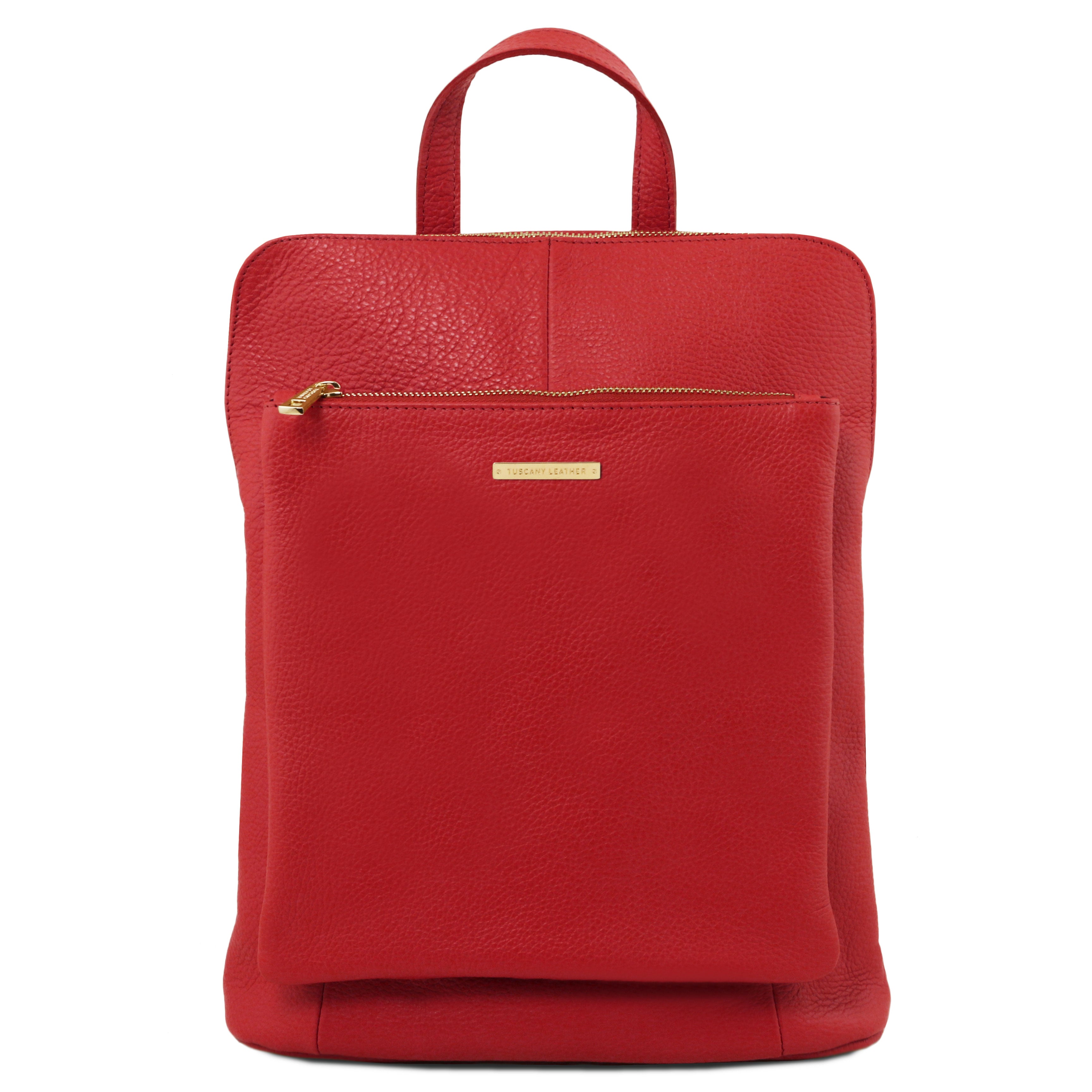 Tuscany Leather rugtas leer TL Bag TL141682 rood