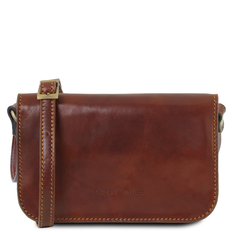 Tuscany Leather schoudertas leer Carmen TL141713 bruin