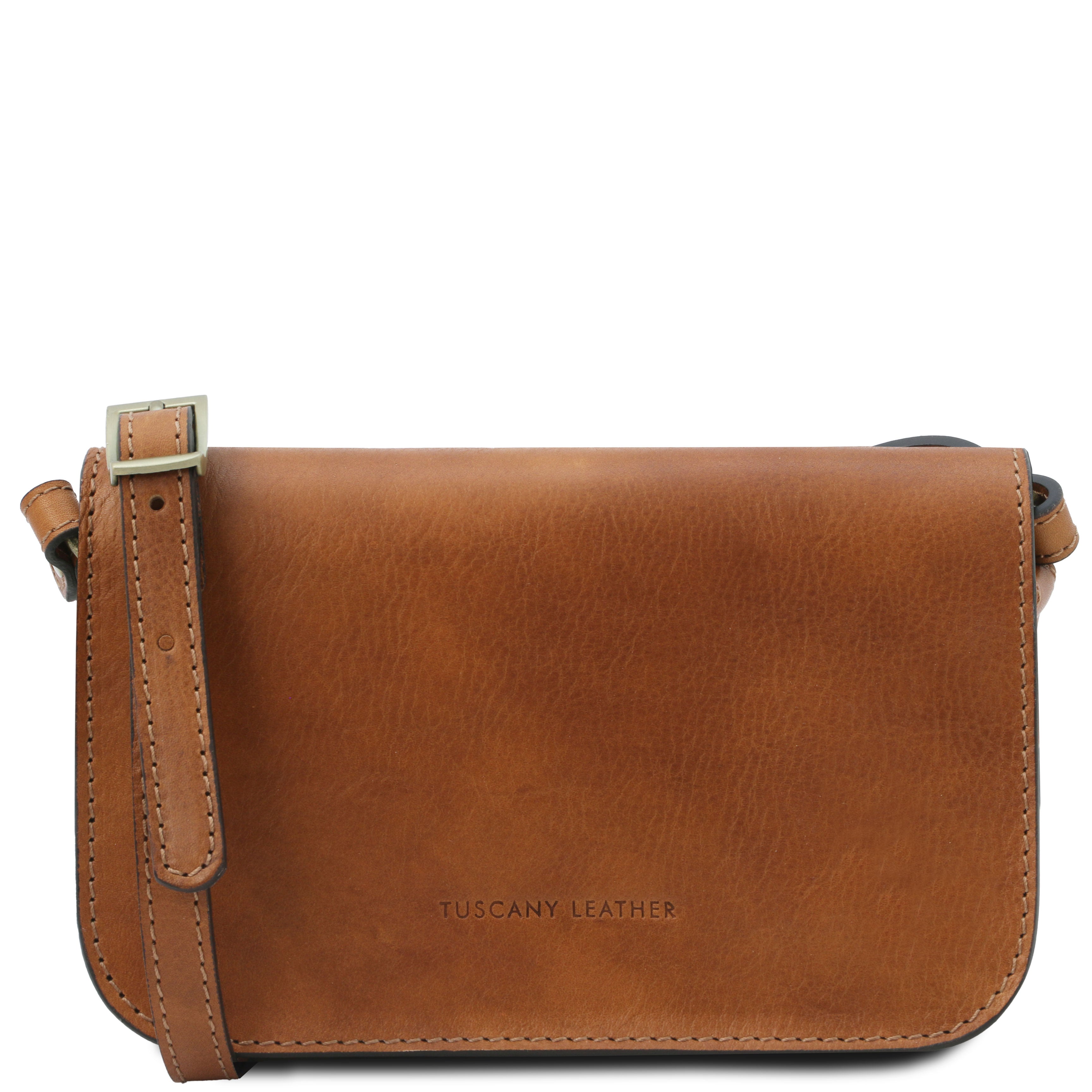 Tuscany Leather schoudertas leer Carmen TL141713 cognac