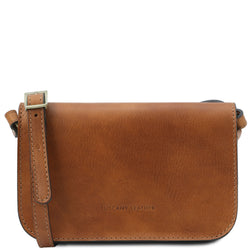 Tuscany Leather schoudertas leer Carmen TL141713 cognac
