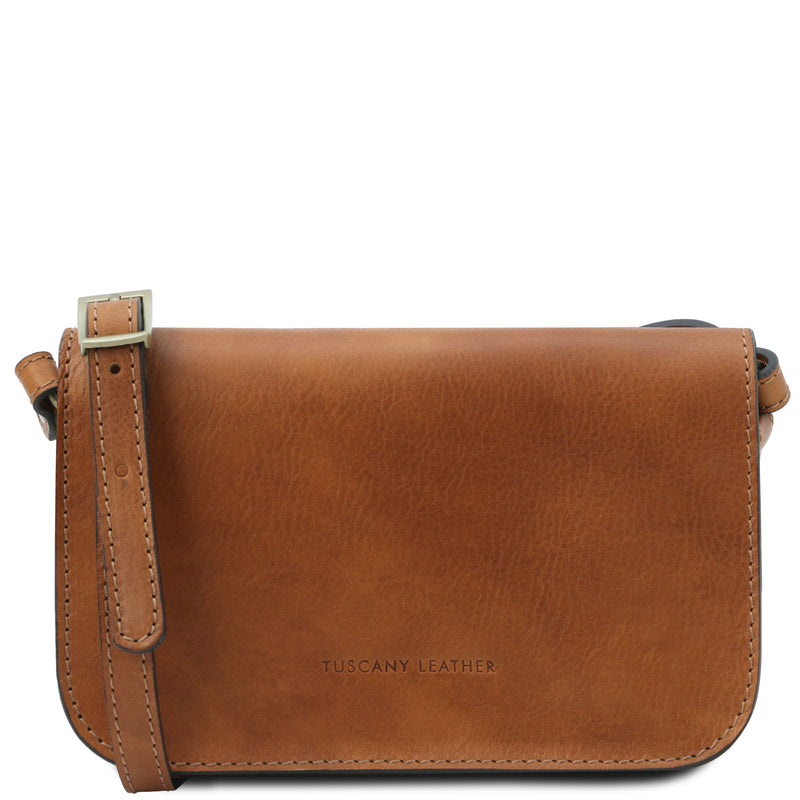 Tuscany Leather schoudertas leer Carmen TL141713 cognac