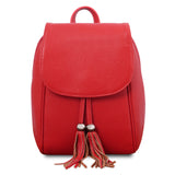 Tuscany Leather TL Bag zachte leren dames rugzak voorkant tas rood