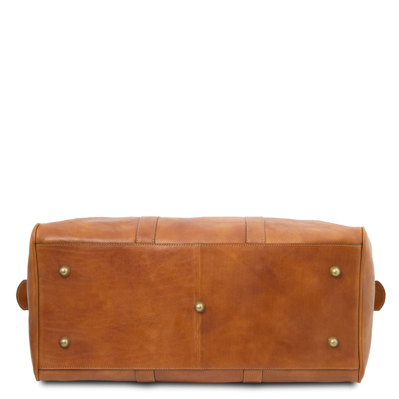 Tuscany Leather reistas Oslo cognac onderkant