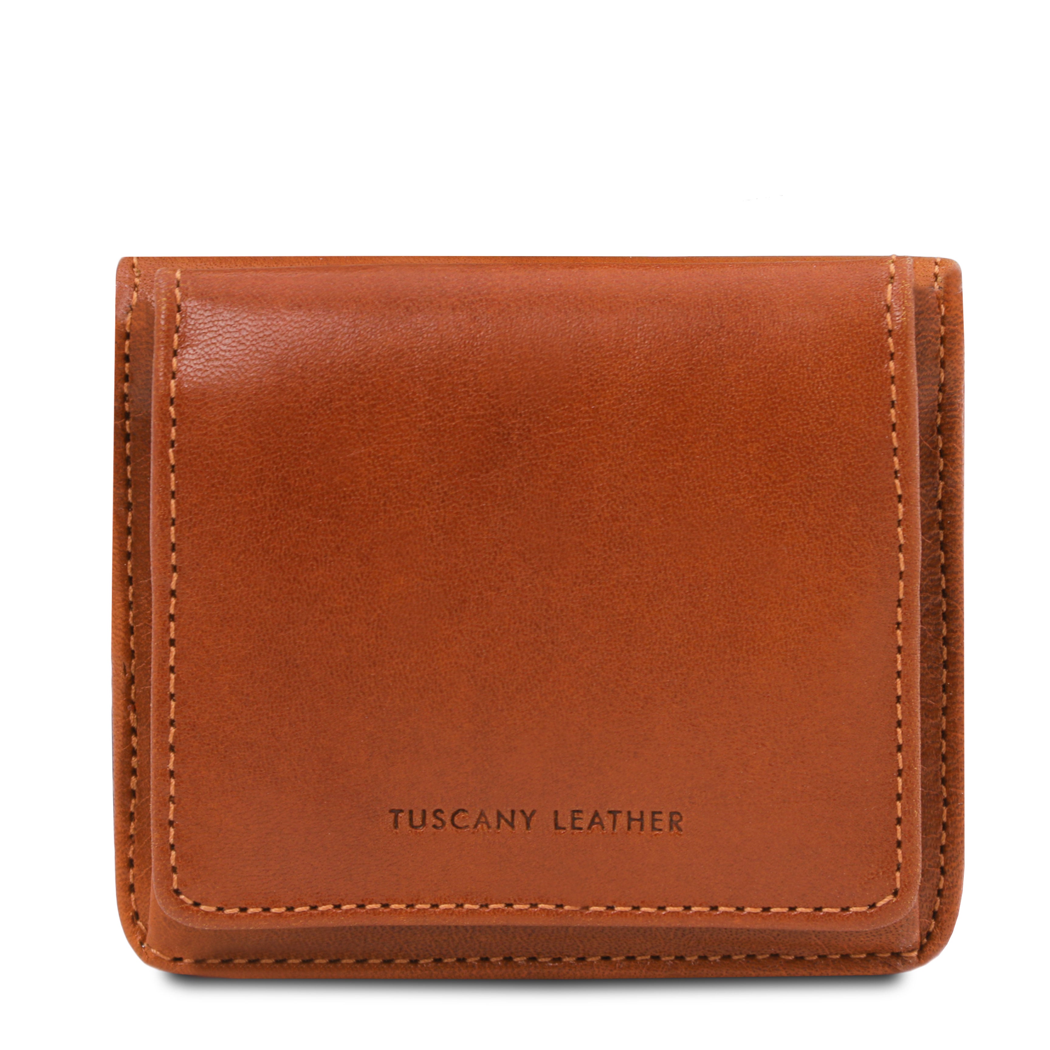 Tuscany Leather portemonnee leer met muntzakje honey 