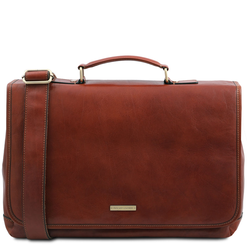 Tuscany Leather aktetas leer Mantova bruin