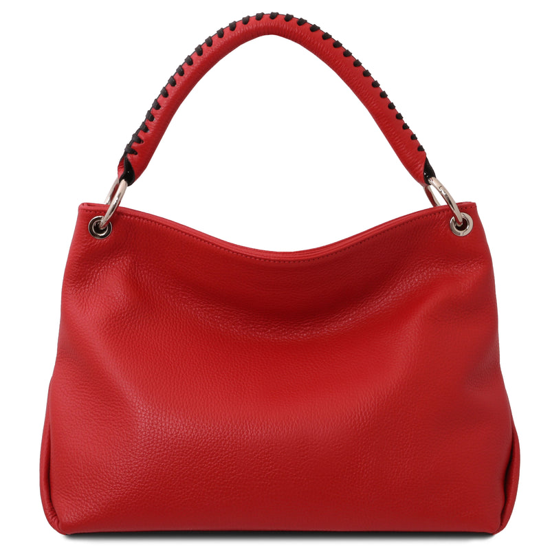 Tuscany Leather handtas TL Bag TL142087 rood achterkant